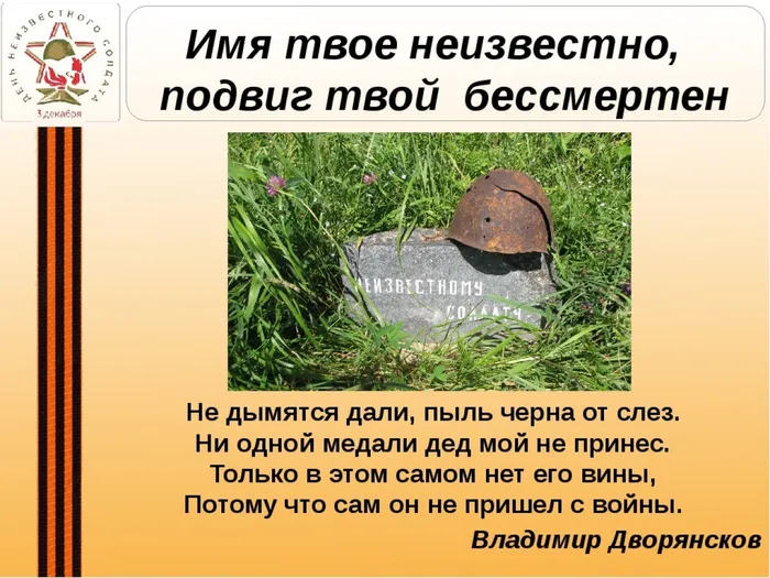 Имя твое неизвестно