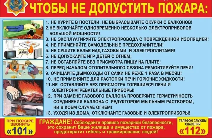 1 Пожары