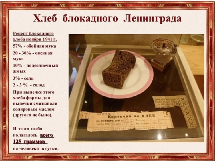 Блокадный хлеб